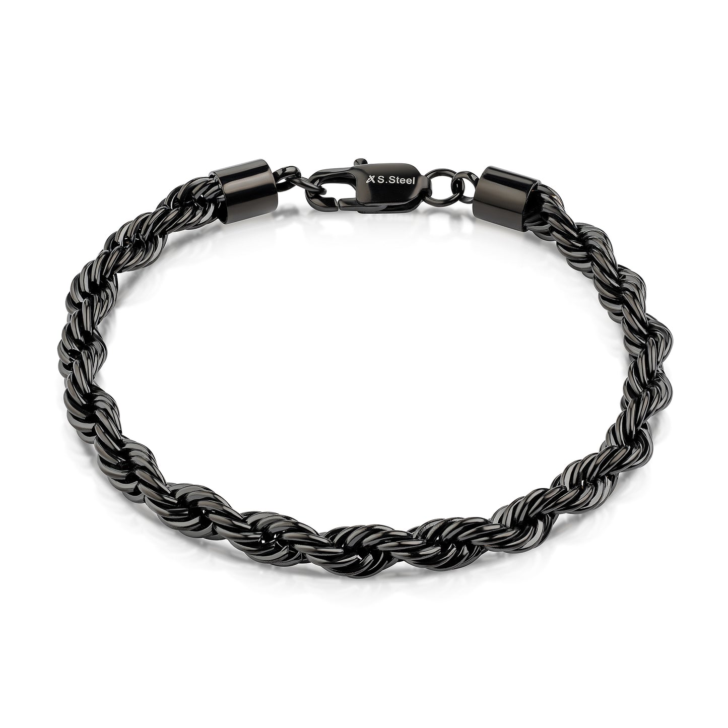Armband Kordelkette Edelstahl 21cm