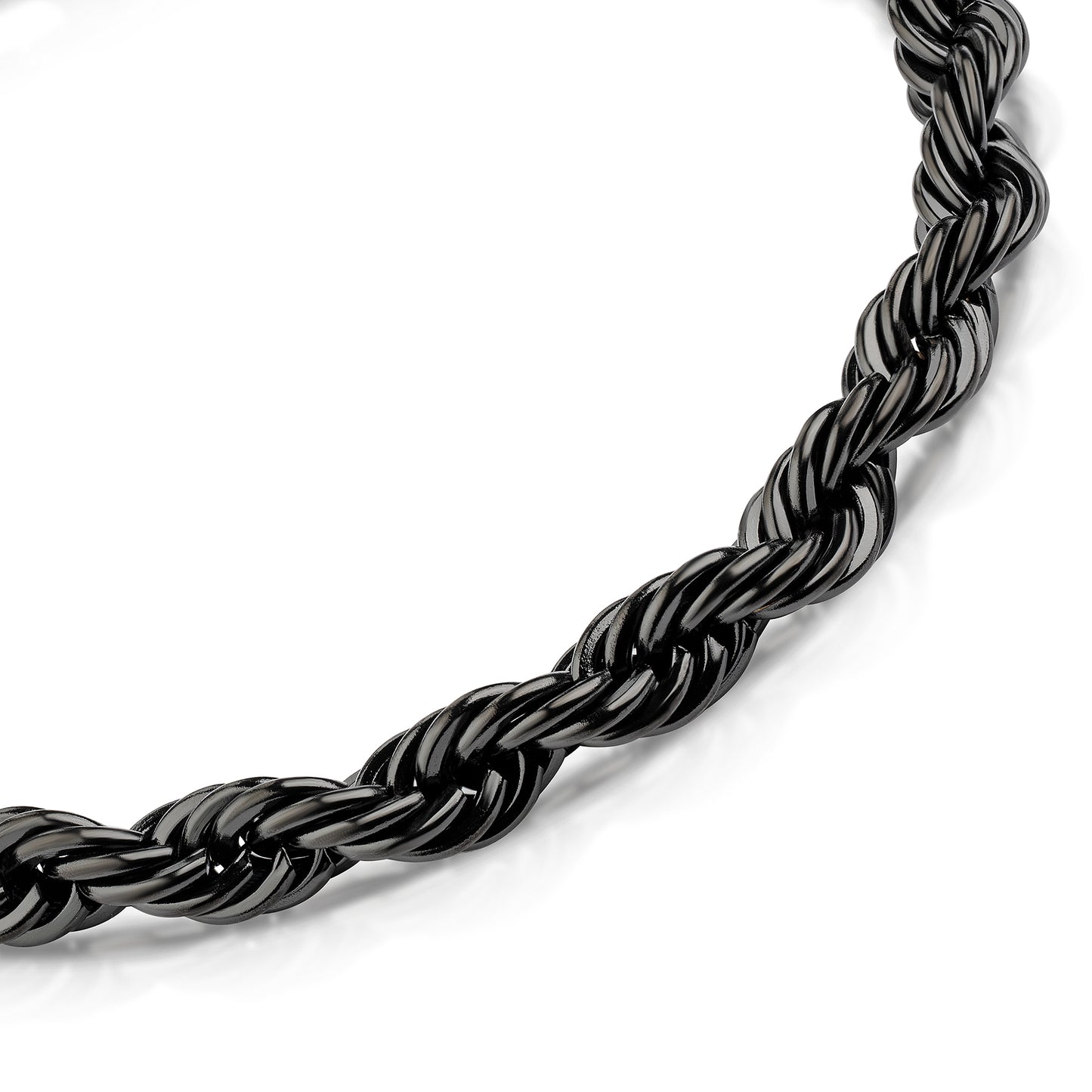 Armband Kordelkette Edelstahl 21cm