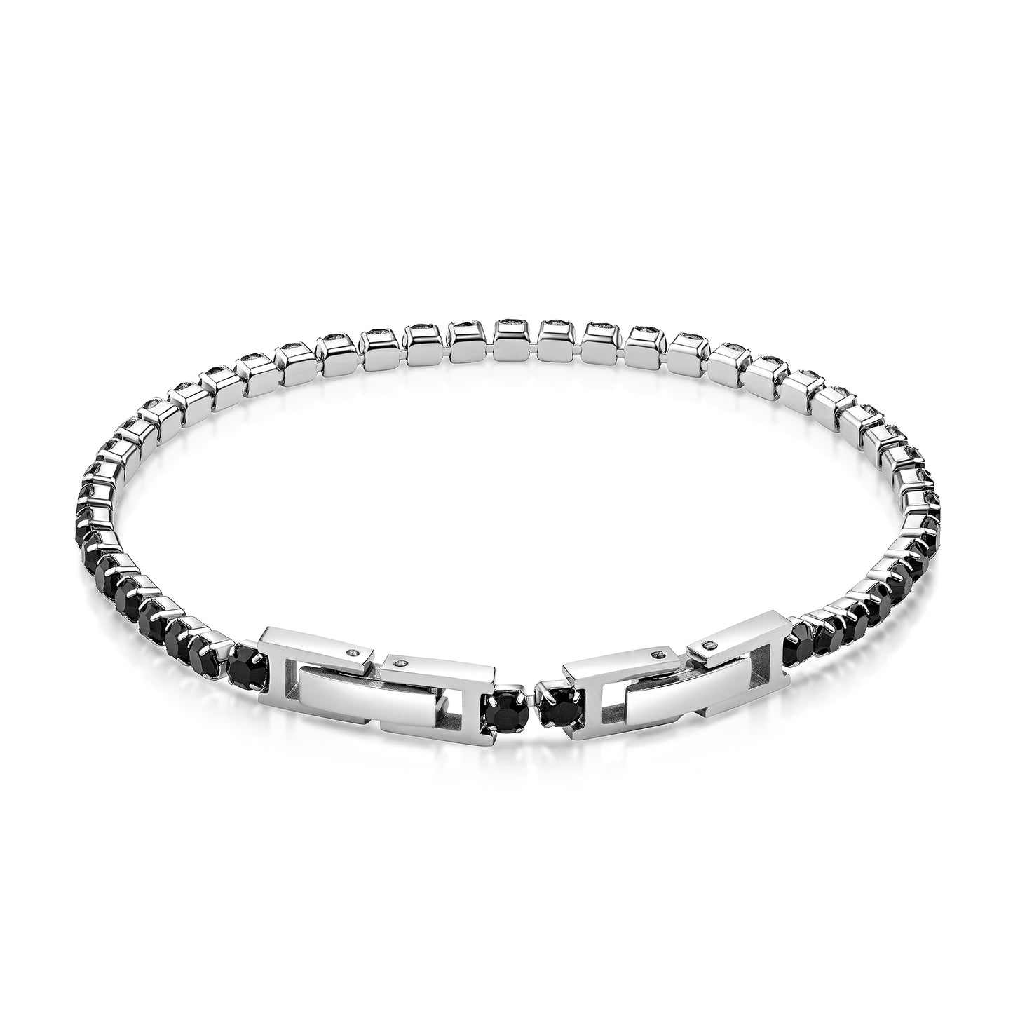Armband Fantasiekette Edelstahl 20,0cm Kristall
