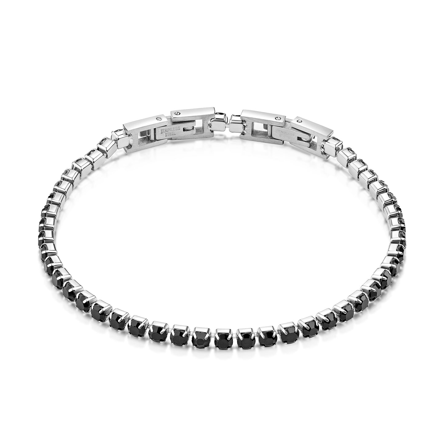 Armband Fantasiekette Edelstahl 20,0cm Kristall