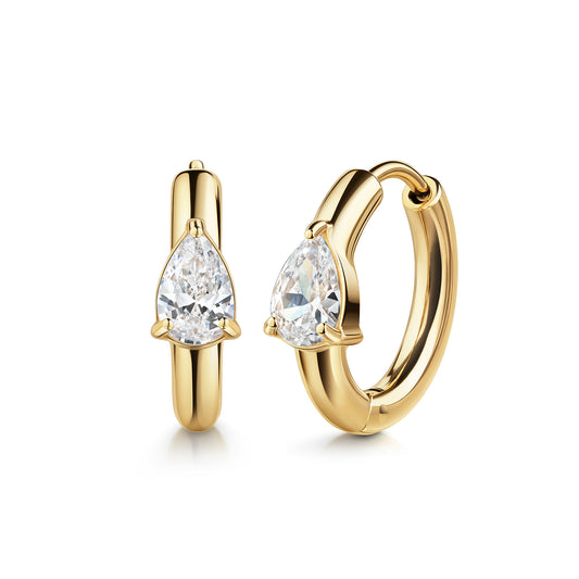 Klappcreolen Edelstahl 1,6cm Zirkonia