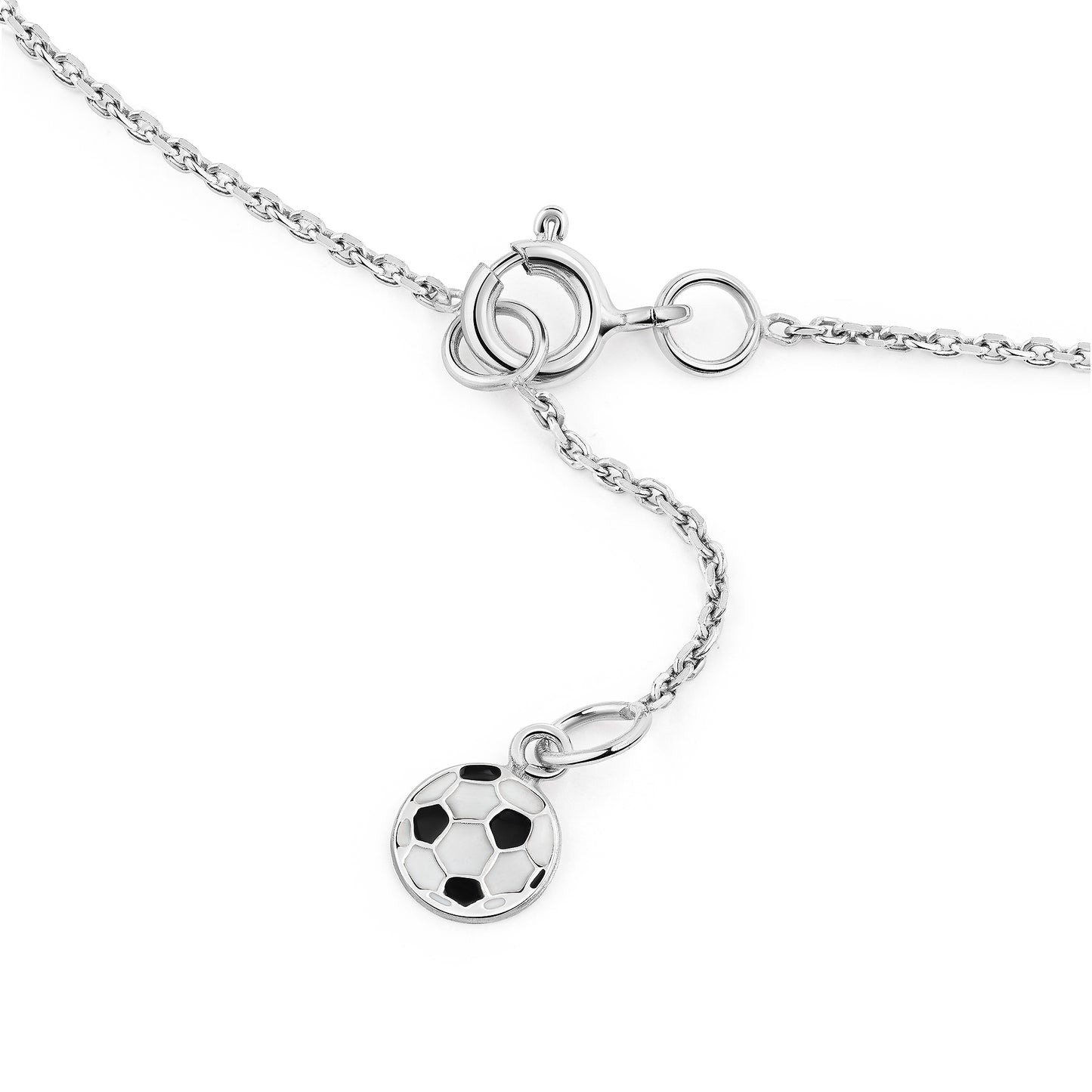 Fusskette Ankerkette 925/- Sterling Silber rhodiniert 22/24cm