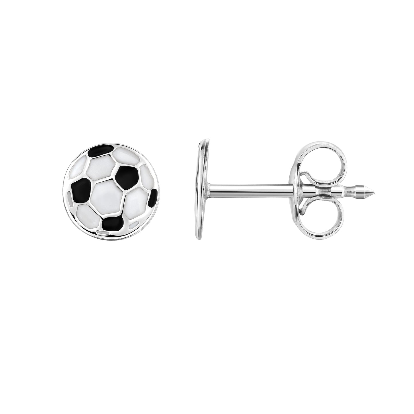 Ohrstecker 925/- Sterling Silber rhodiniert 0,6cm