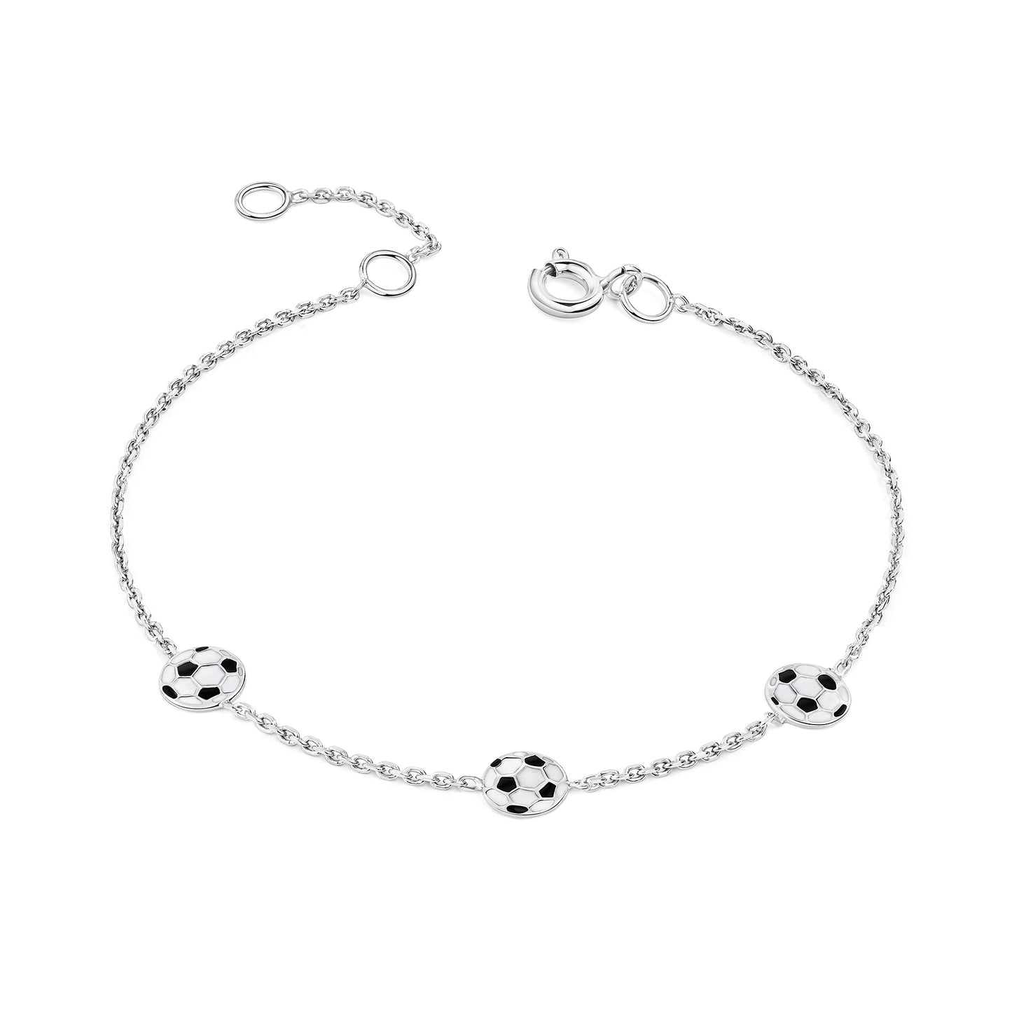 Armband Ankerkette 925/- Sterling Silber rhodiniert 15,0cm