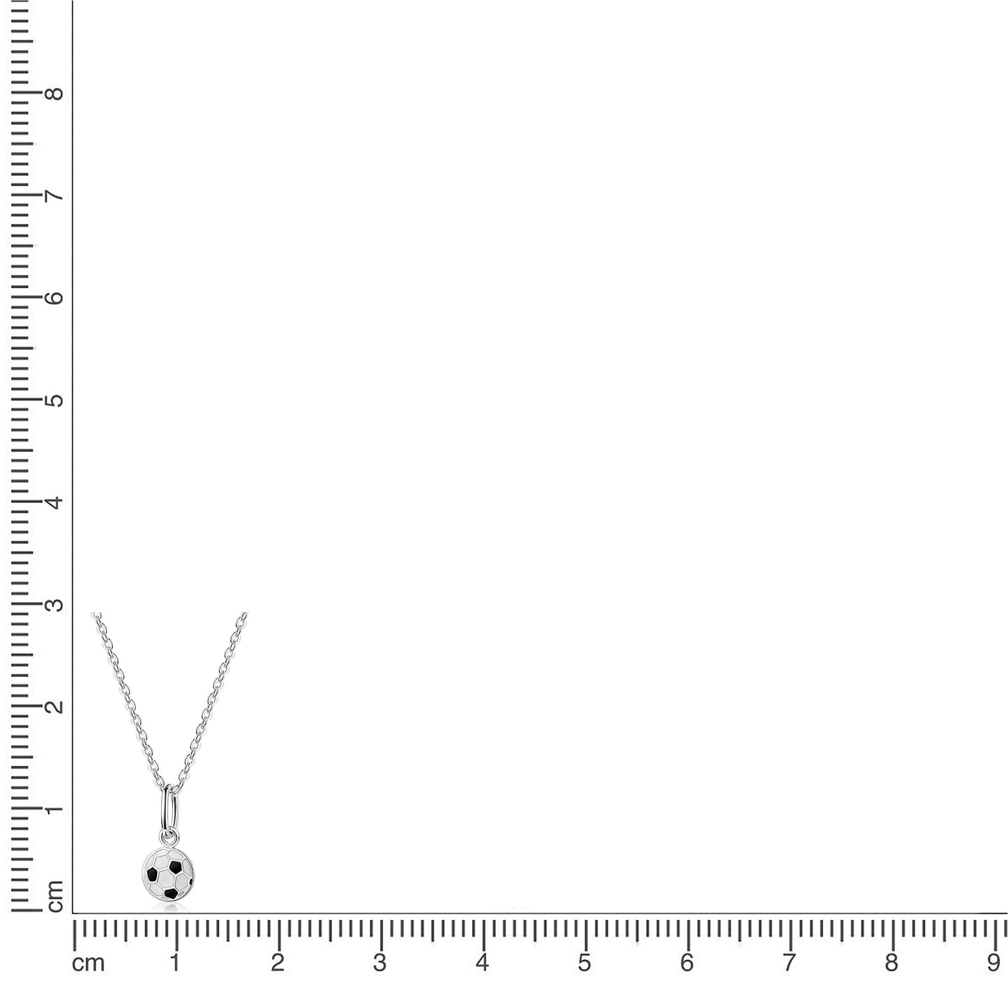 Anhänger mit Kette Ankerkette 925/- Sterling Silber rhodiniert 45,0cm