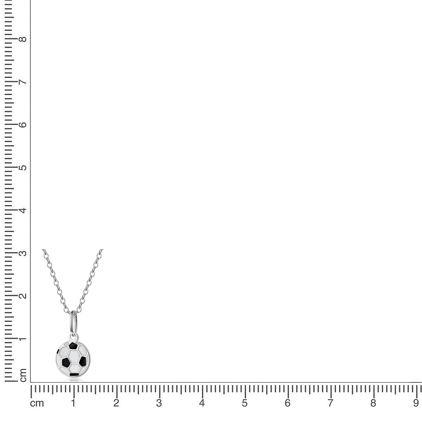 Anhänger mit Kette Ankerkette 925/- Sterling Silber rhodiniert 38,0cm