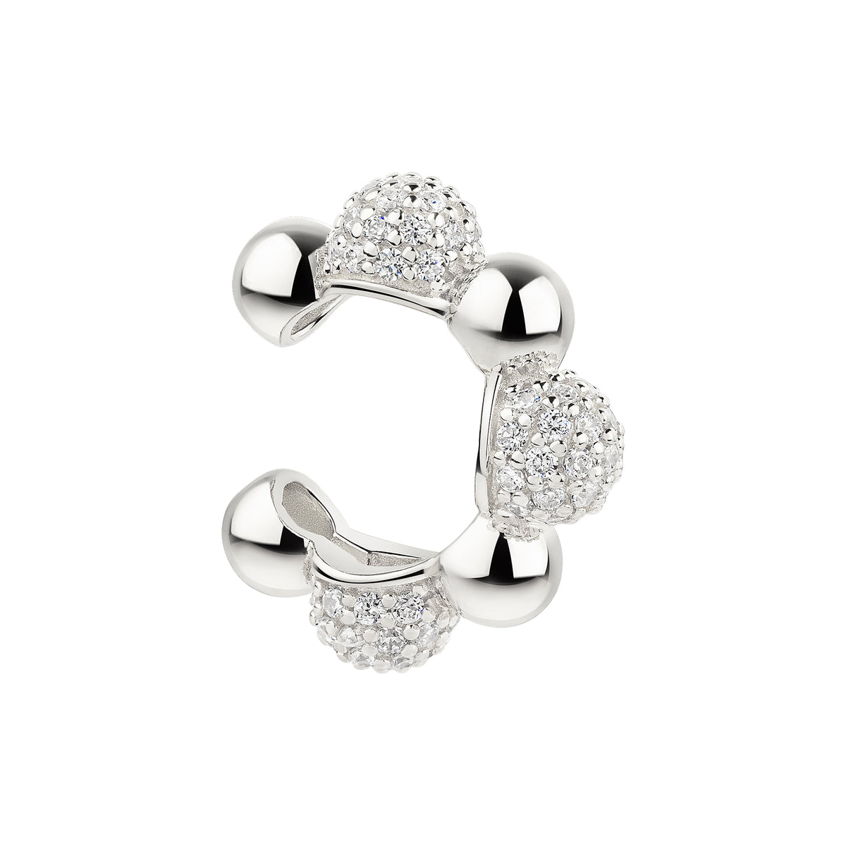 cai Ear Cuff 925/- Sterling Silber vergoldet 1,5cm Zirkonia
