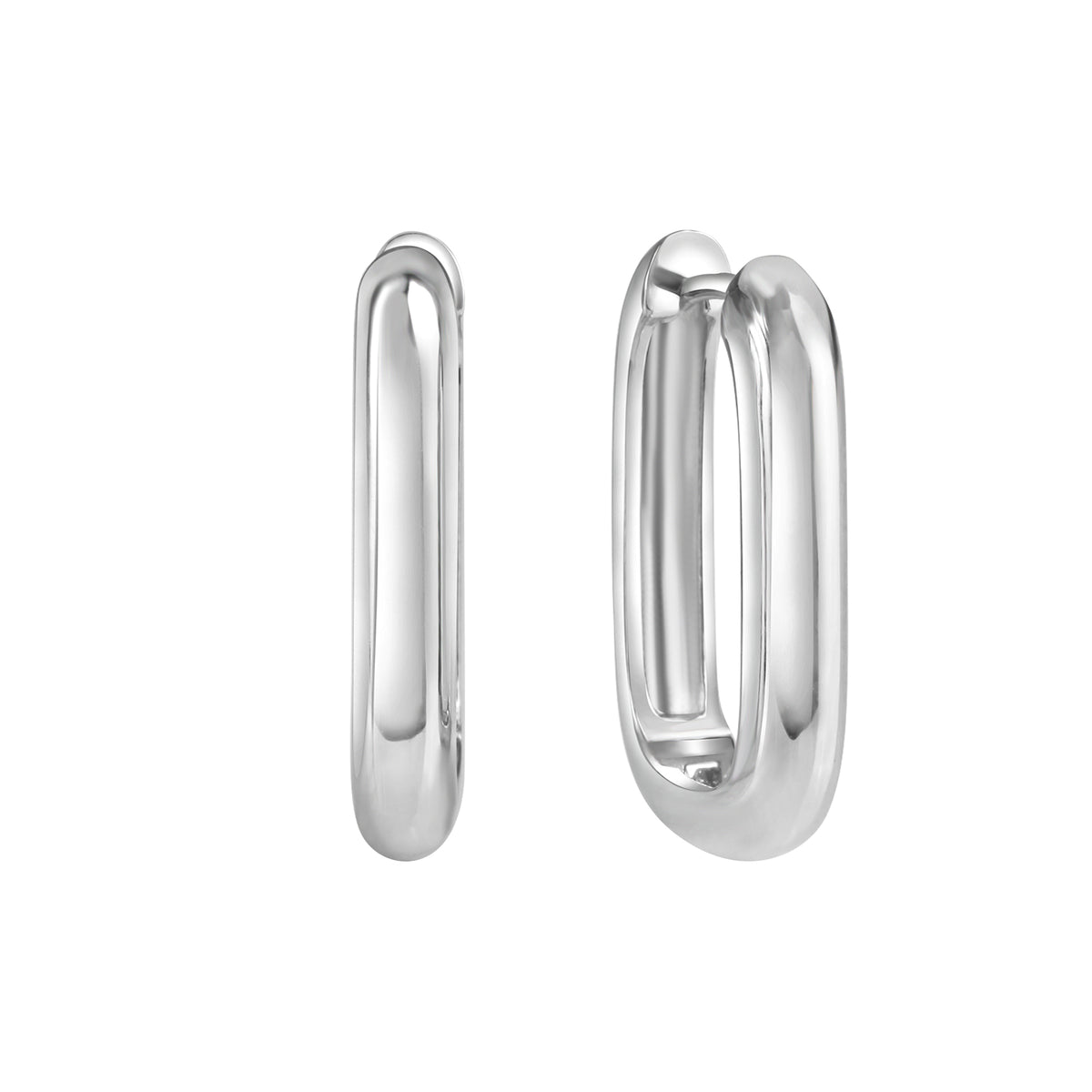 Klappcreolen 925/- Sterling Silber rhodiniert 2,1cm