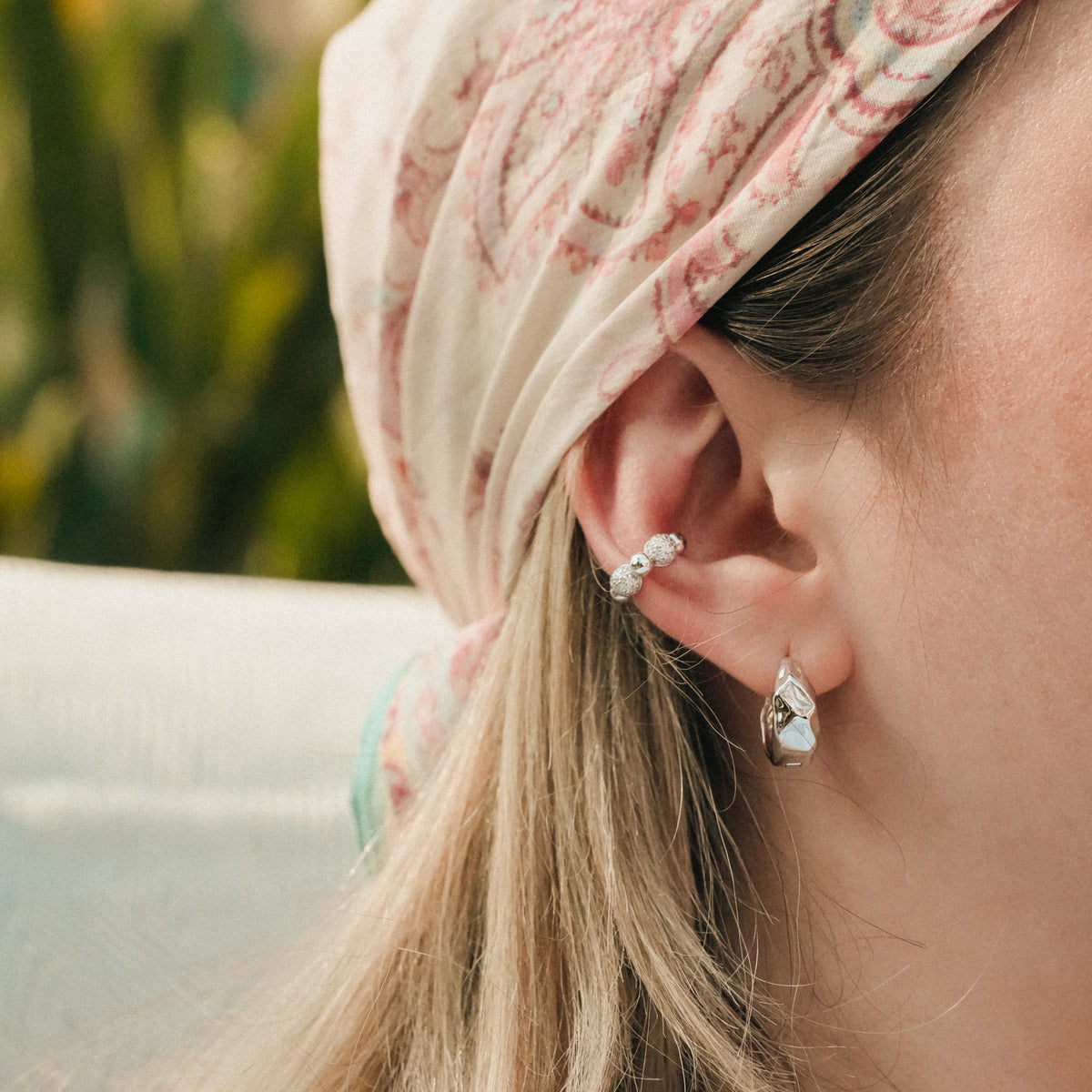 cai Ear Cuff 925/- Sterling Silber vergoldet 1,5cm Zirkonia