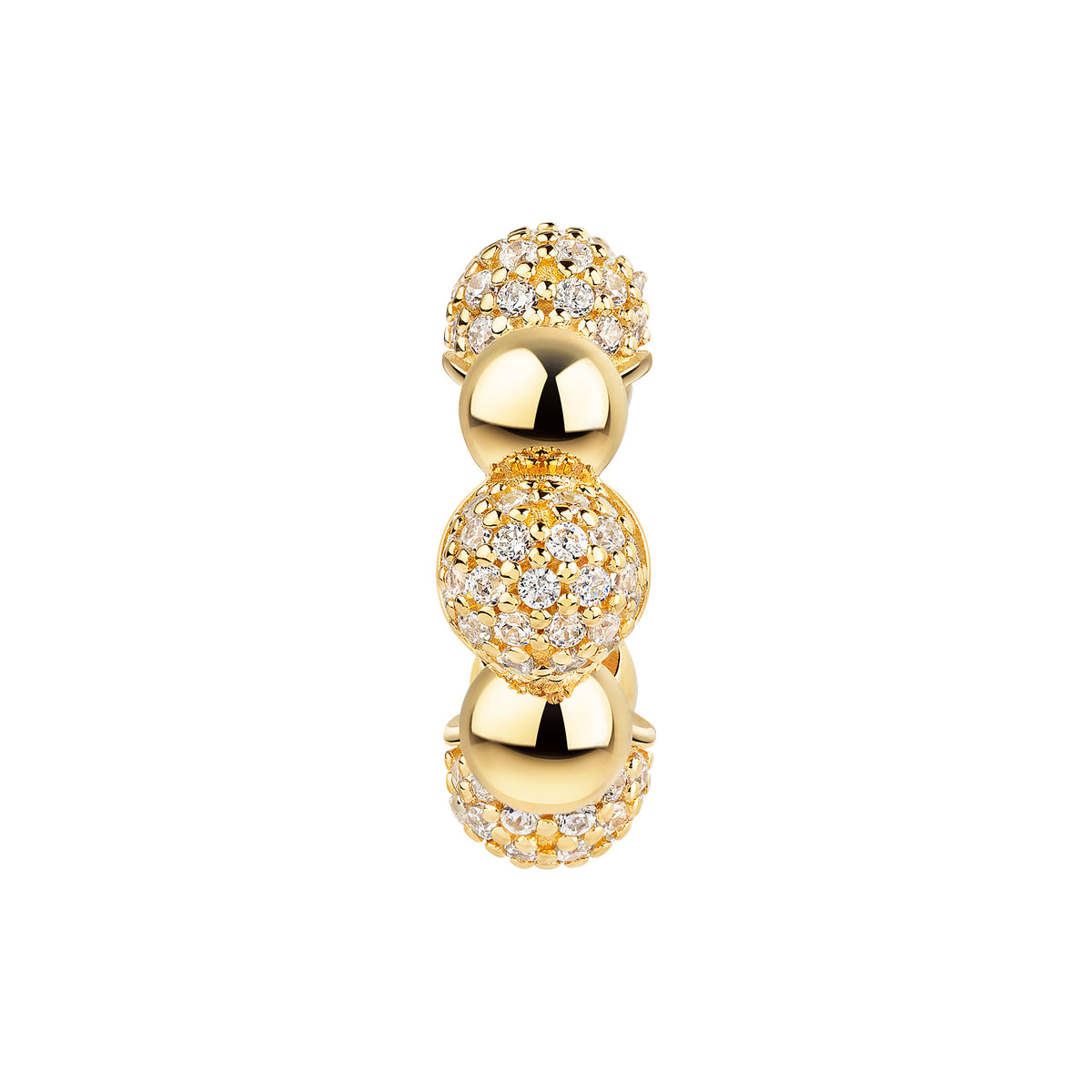 cai Ear Cuff 925/- Sterling Silber rhodiniert 1,5cm Zirkonia