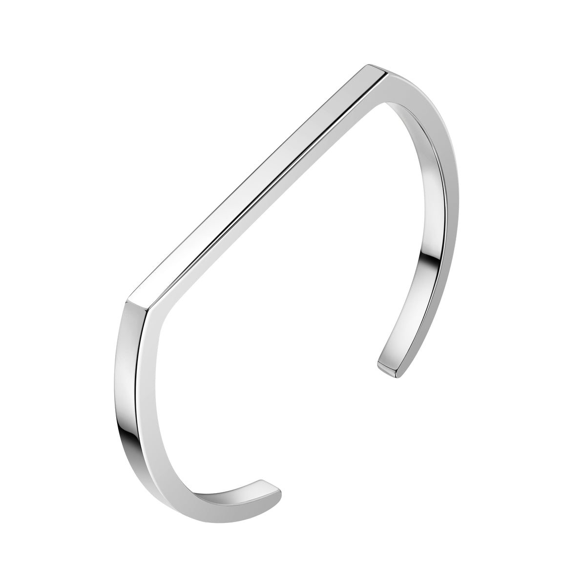 Armreif keine / nicht relevant 925/- Sterling Silber rhodiniert 5,5cm ohne Stein