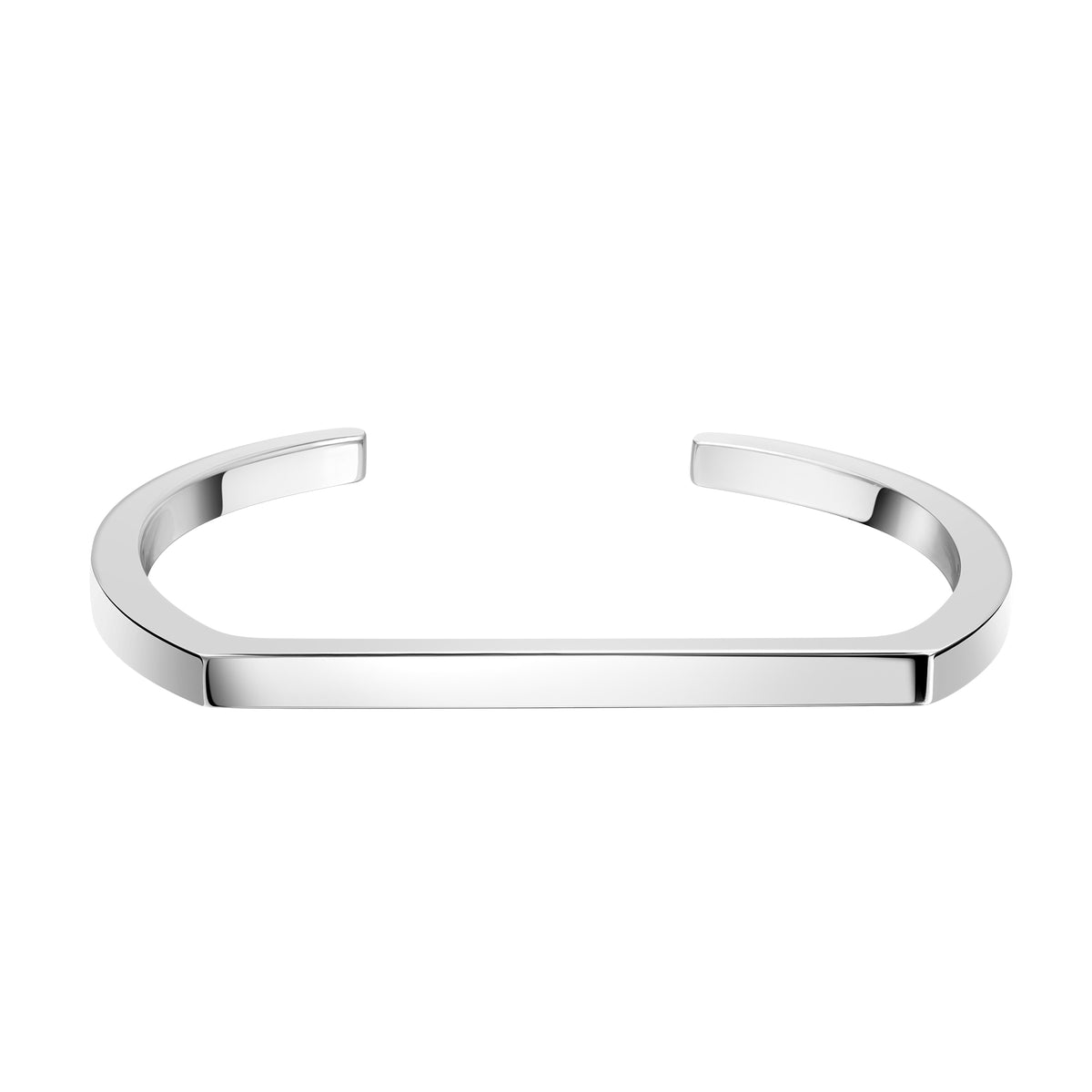 Armreif keine / nicht relevant 925/- Sterling Silber rhodiniert 5,5cm ohne Stein