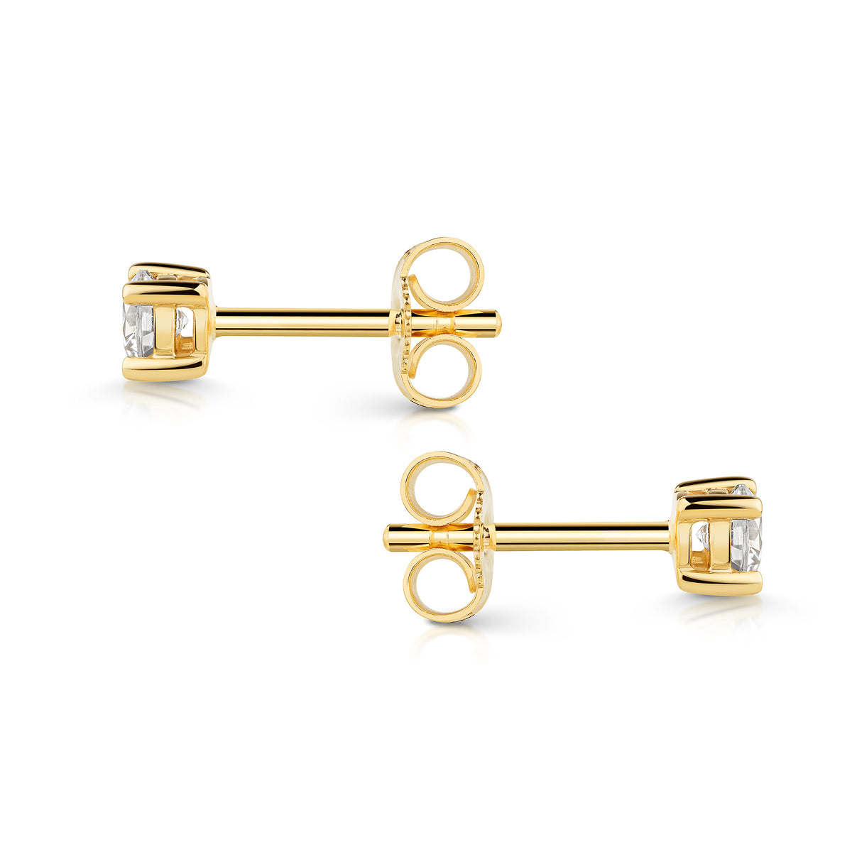 Ohrstecker 375/- Gold vergoldet 3,4mm Zirkonia