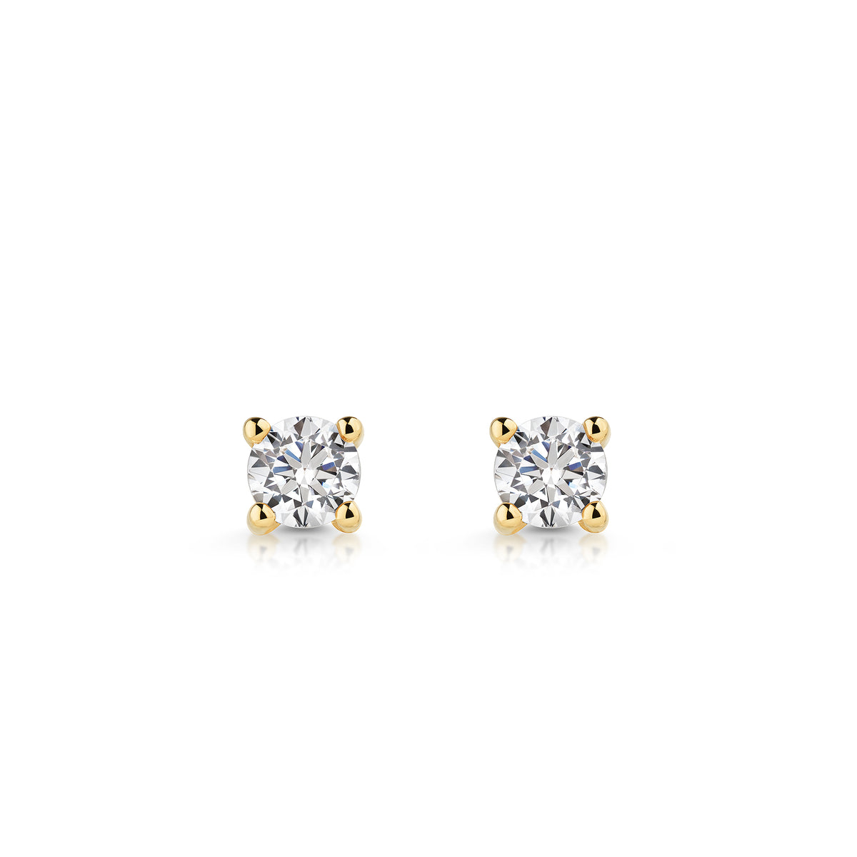 Ohrstecker 375/- Gold vergoldet 3,4mm Zirkonia