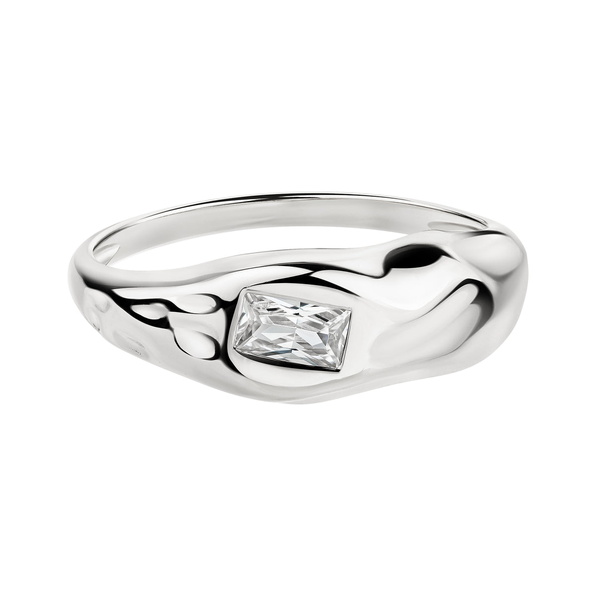 cai Ring 925/- Sterling Silber rhodiniert Zirkonia