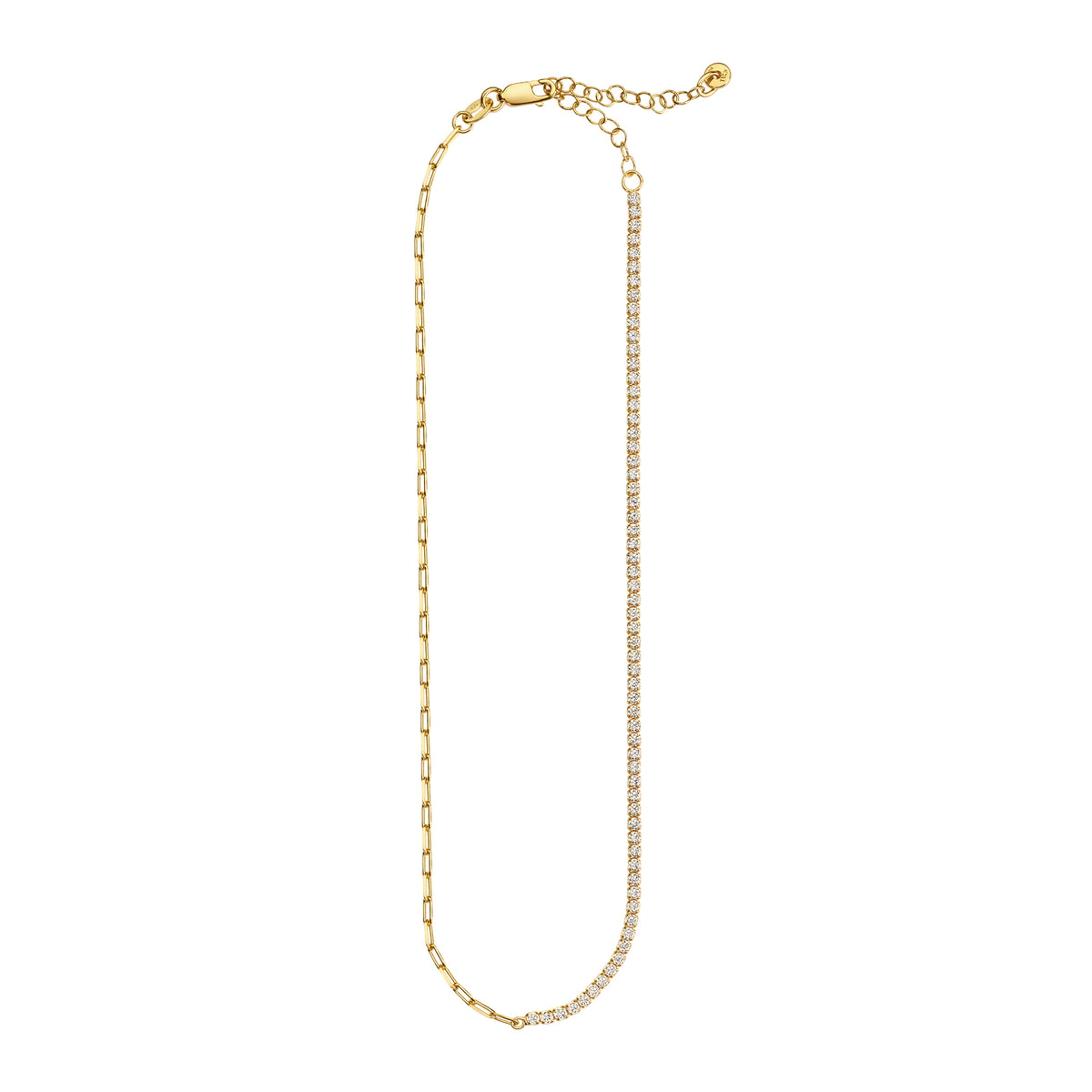 Halskette Ankerkette 925/- Sterling Silber vergoldet 37cm