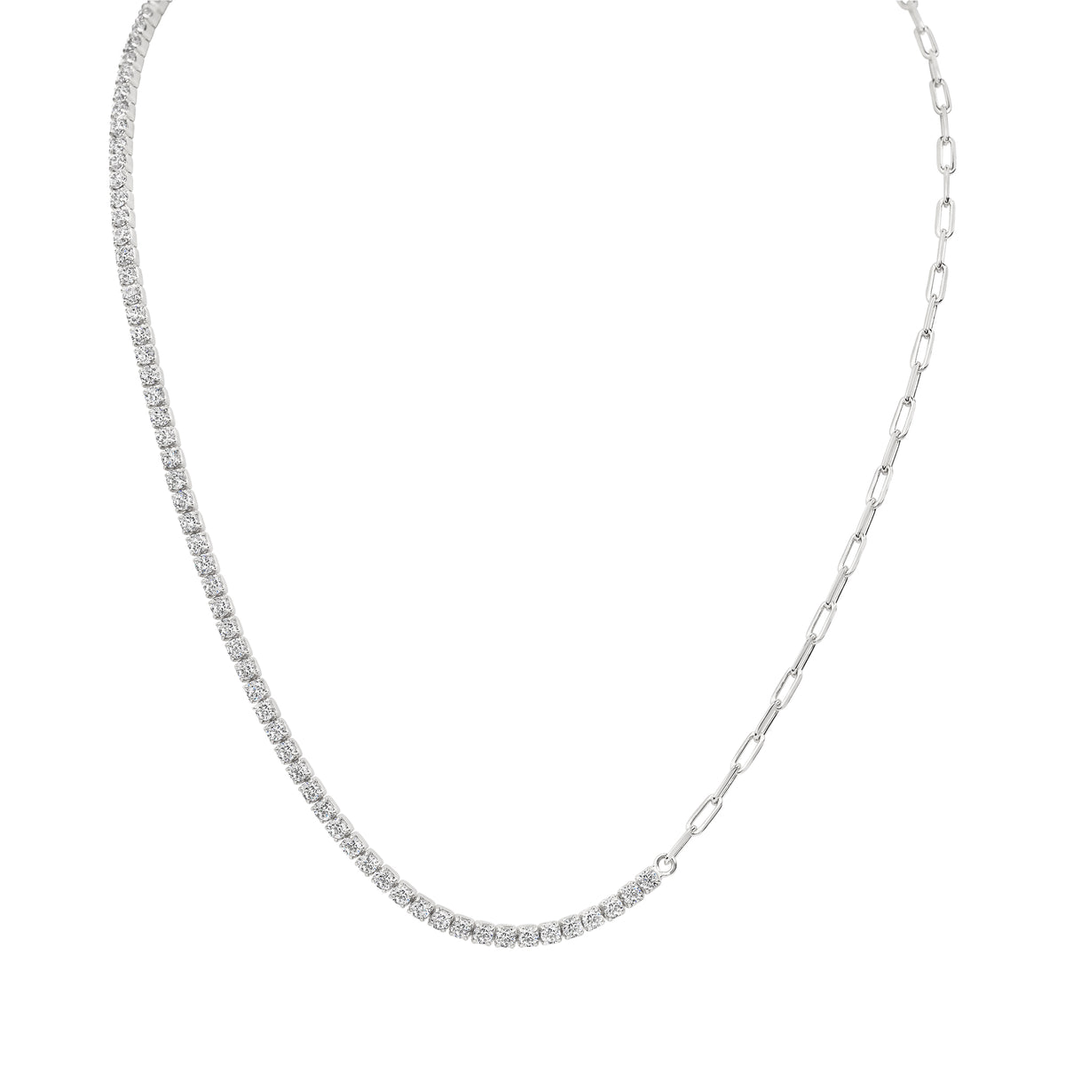 Halskette Ankerkette 925/- Sterling Silber rhodiniert 37cm