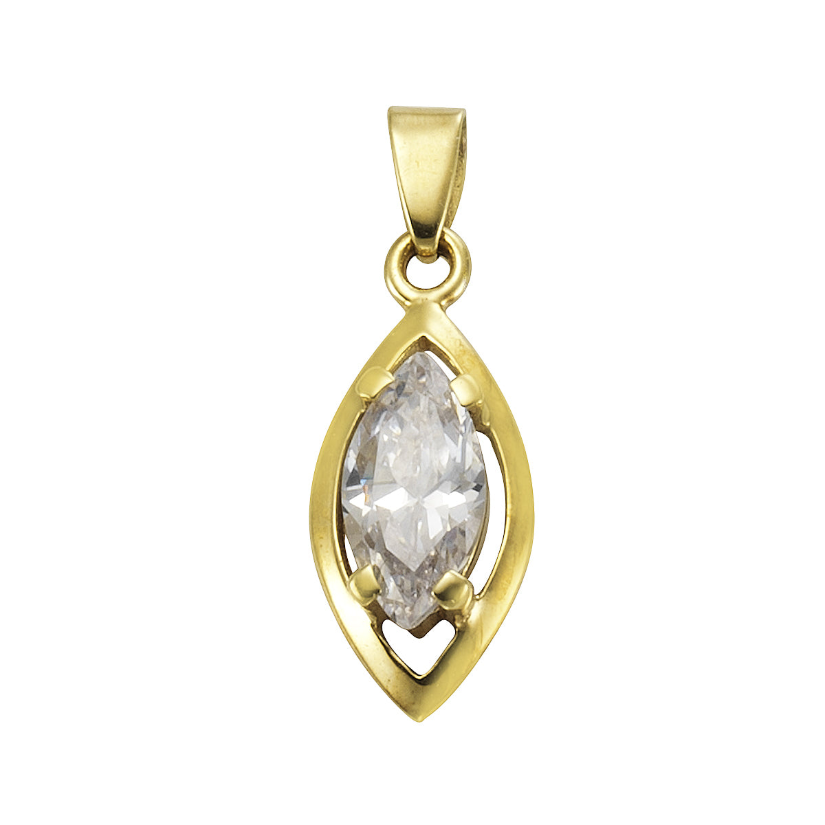 Anhänger 333/- Gold 2,25cm Zirkonia