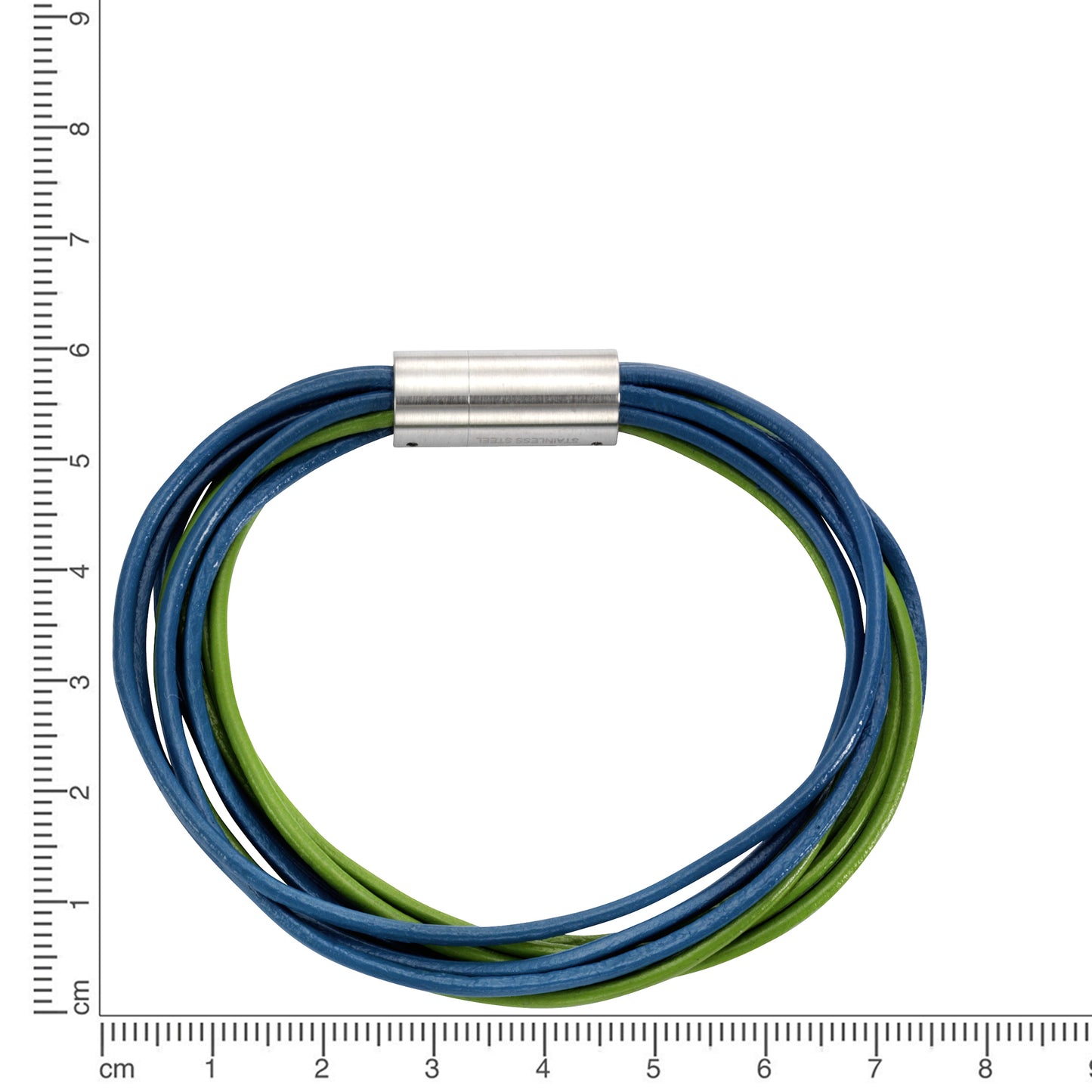 Armband Lederband Edelstahl 19cm