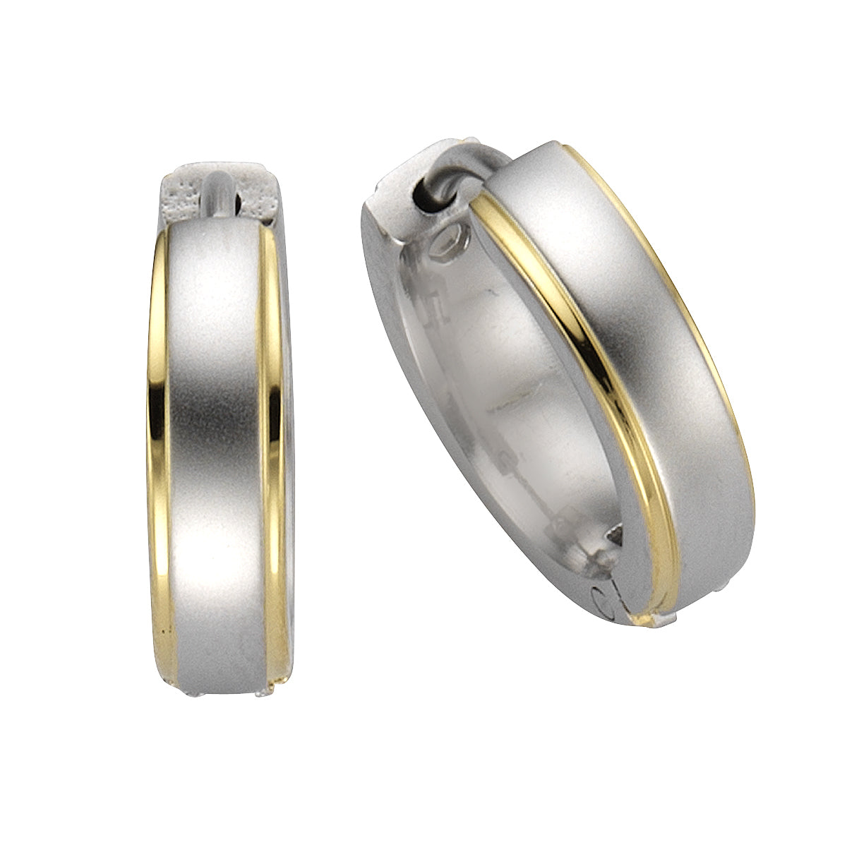 Creolen Edelstahl vergoldet (teil) 1,5cm