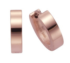 Creolen Edelstahl rotvergoldet 1,3cm