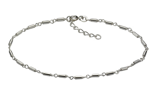 Fusskette 925/- Sterling Silber 25,5cm