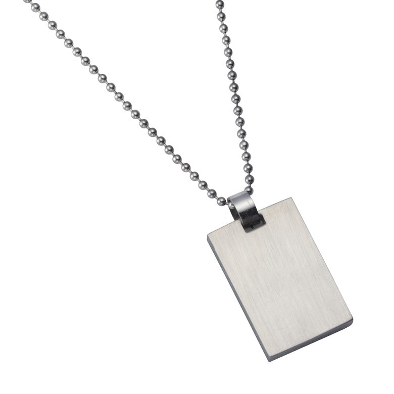 Anhänger mit Kette Edelstahl 45cm