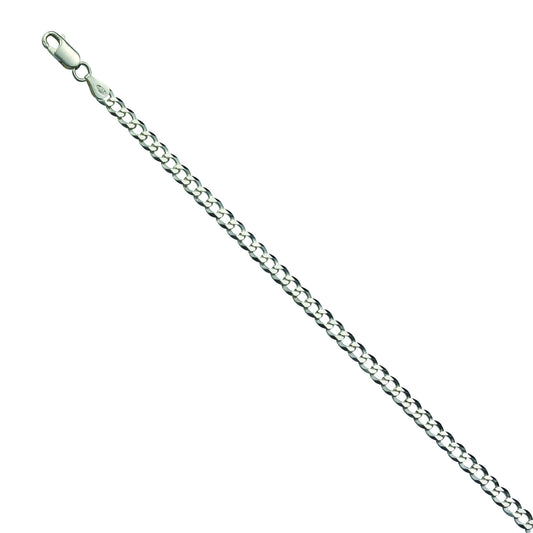 Armband Panzerkette 925/- Sterling Silber rhodiniert