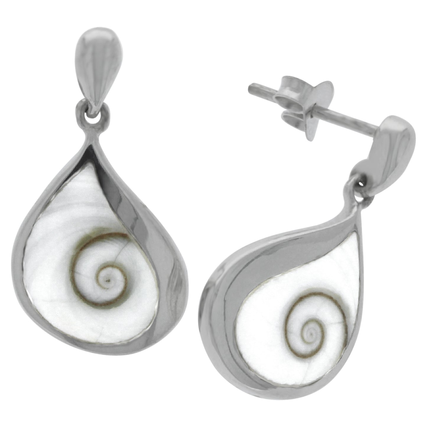 Ohrhänger 925/- Sterling Silber keine / nicht Relevant 2,3cm Muschel