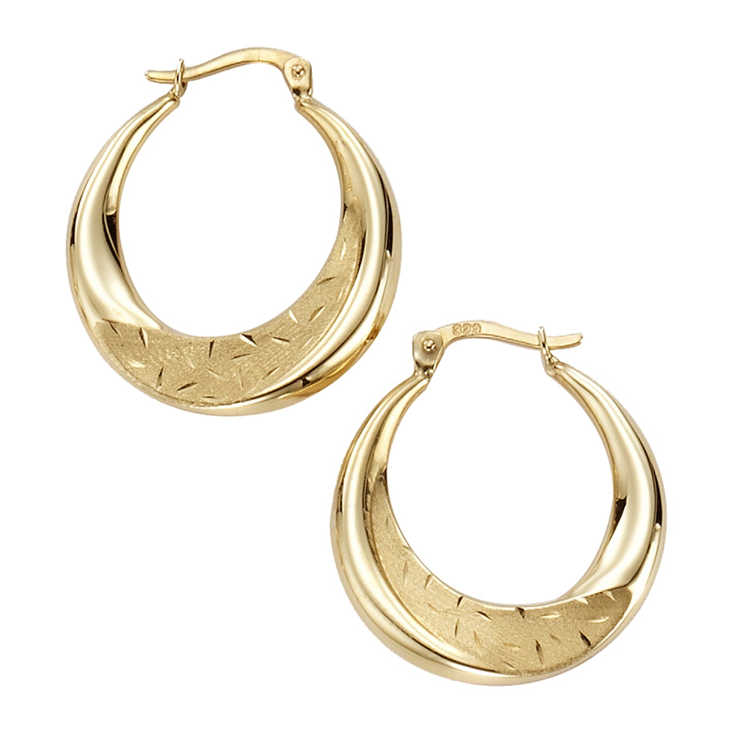 Ohrringe 333/- Gold 2,7cm ohne