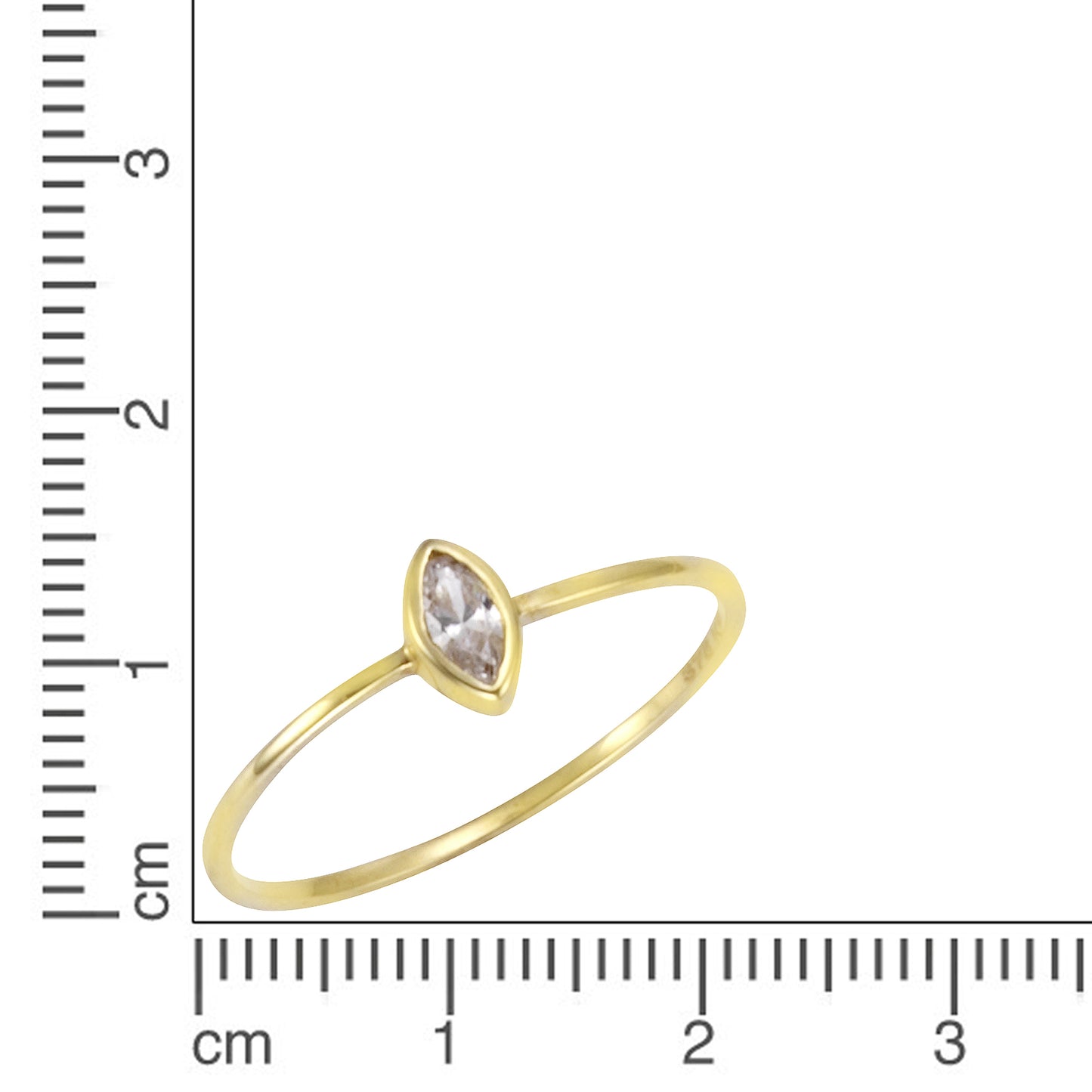 Ring 375/- Gold Zirkonia