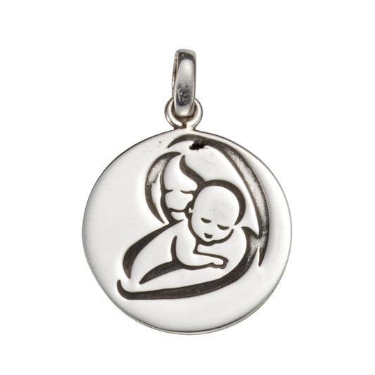 Anhänger 925/- Sterling Silber oxidiert 2,2cm