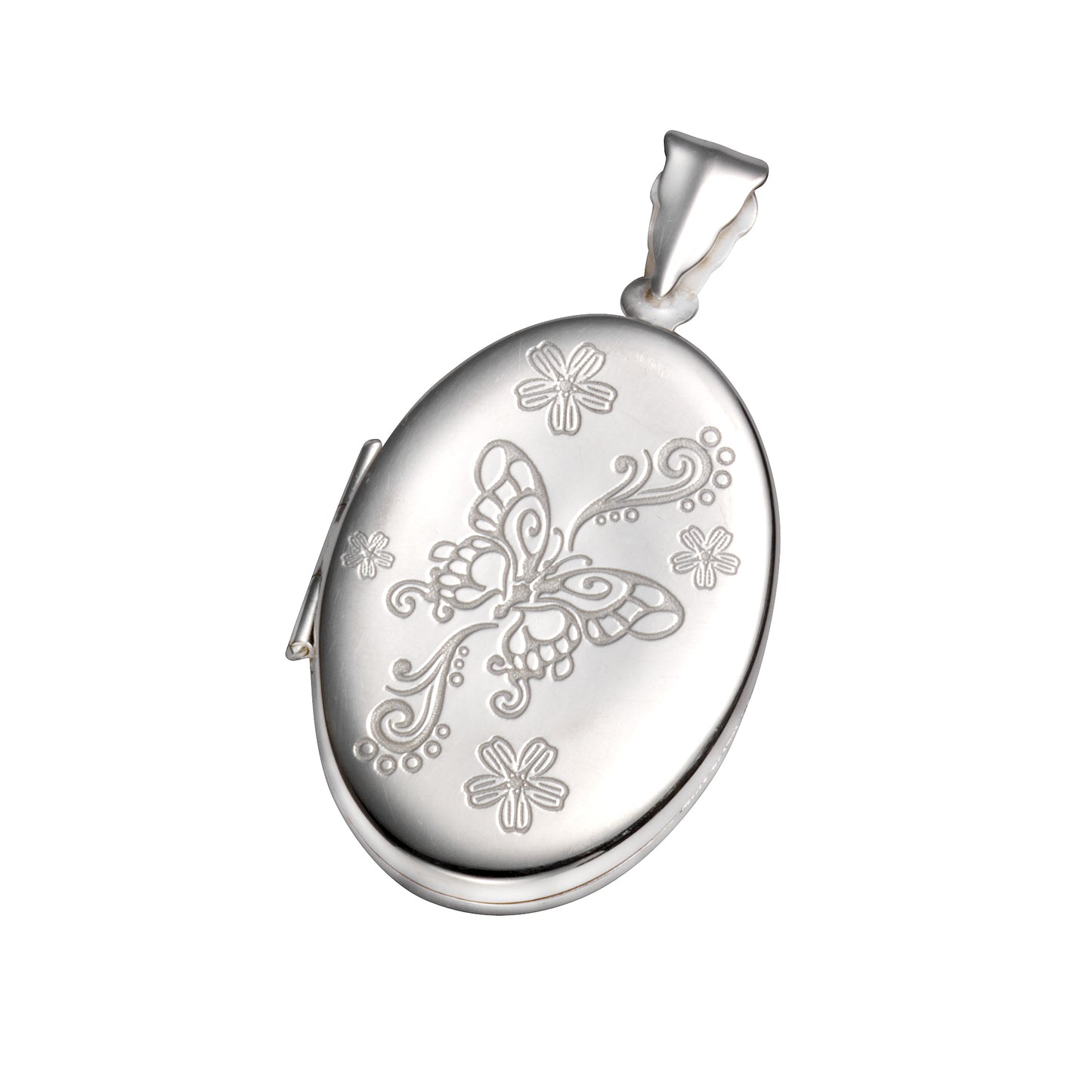 Medaillon 925/- Sterling Silber rhodiniert 4,6cm