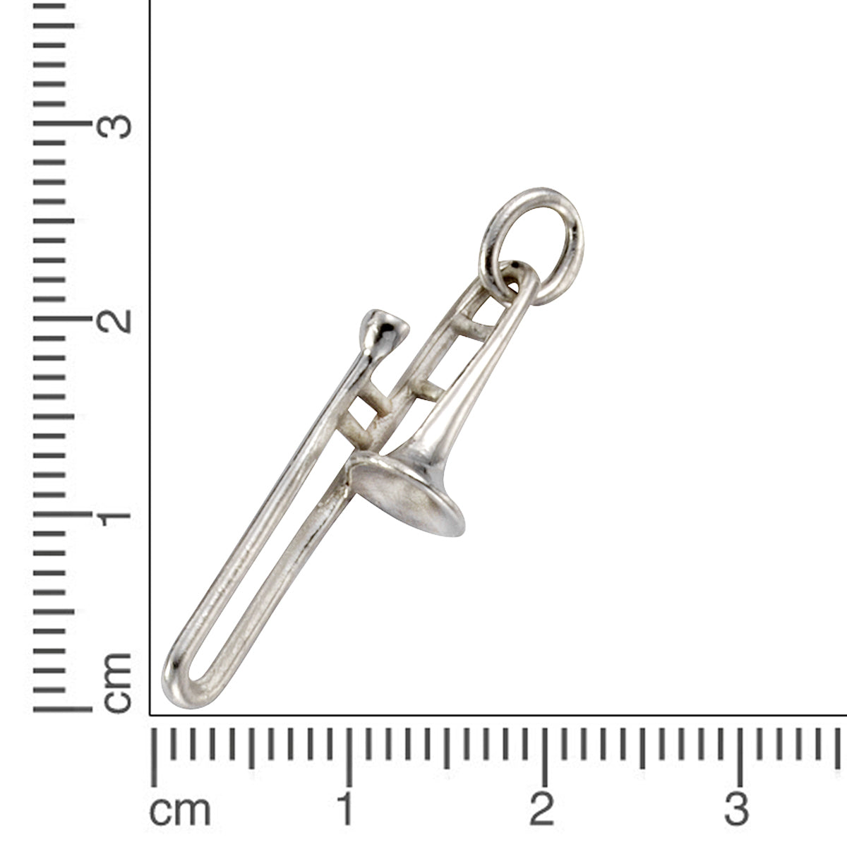 Anhänger 925/- Sterling Silber rhodiniert 2,7cm