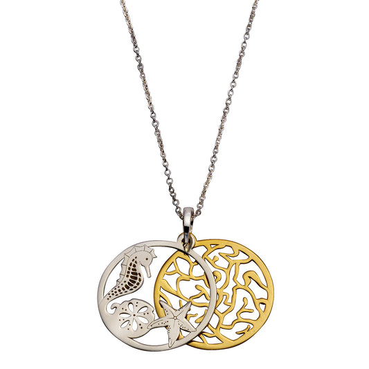 Halskette 925/- Sterling Silber vergoldet (teil) 45cm