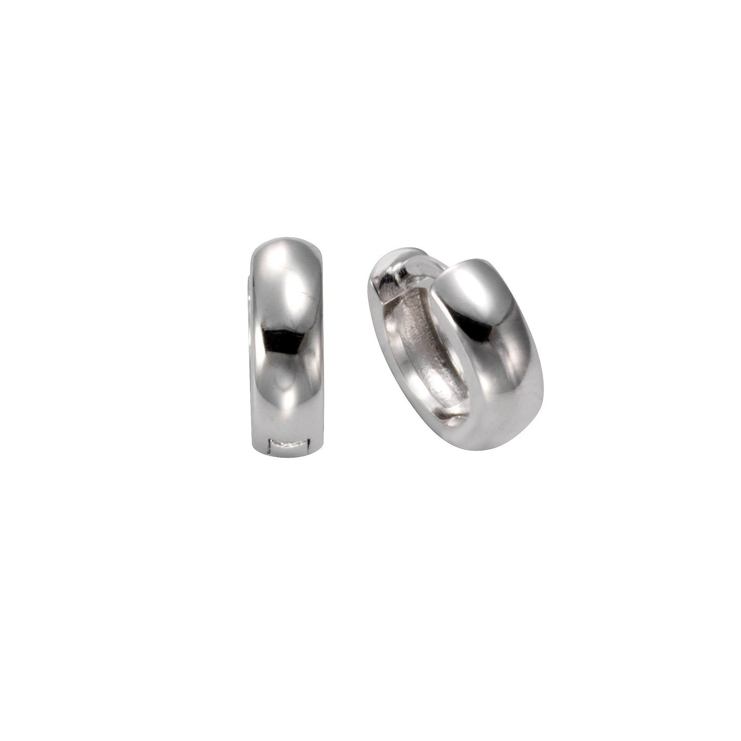 Creolen 925/- Sterling Silber rhodiniert 1,3cm