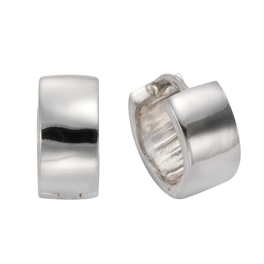 Klappcreolen 925/- Sterling Silber rhodiniert 1,2cm