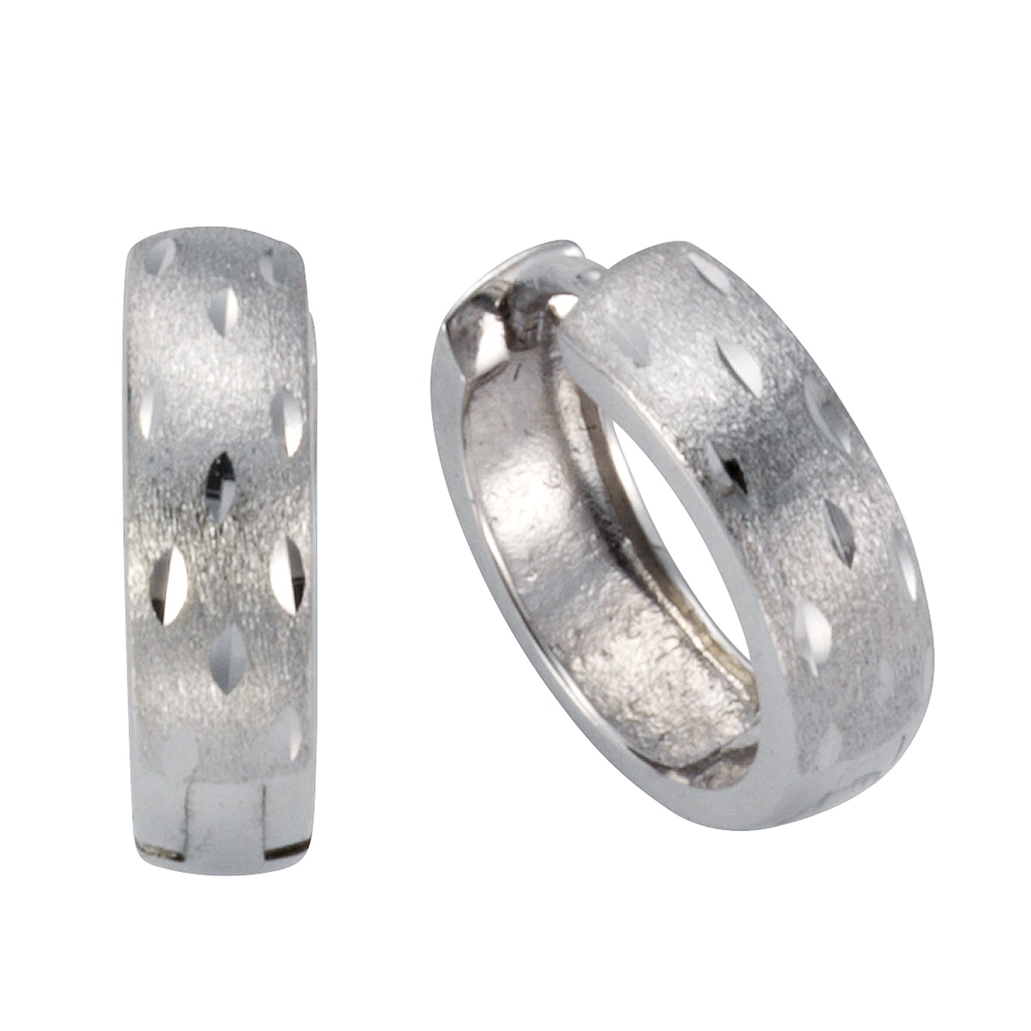 Klappcreolen 925/- Sterling Silber rhodiniert 0,45cm