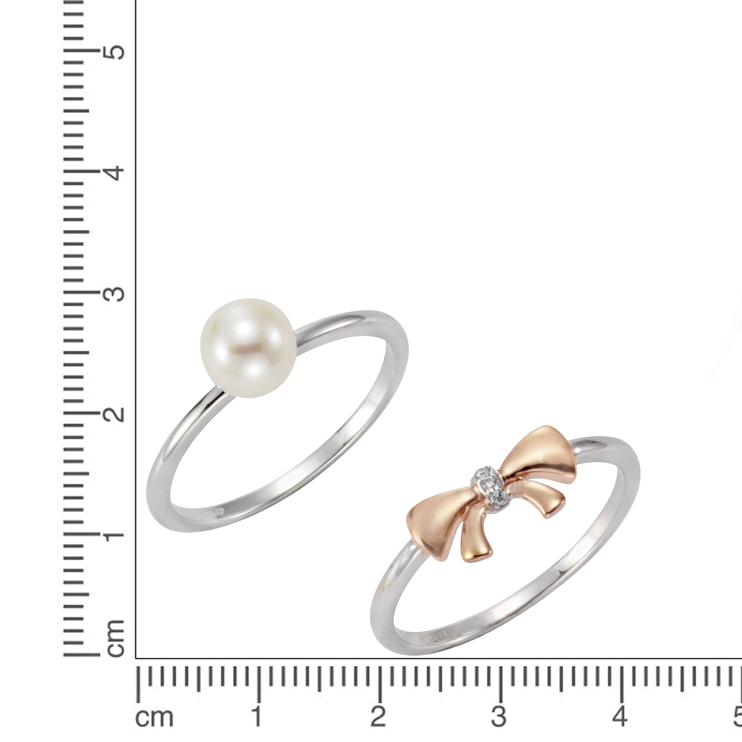 Ring 925/- Sterling Silber rotvergoldet (teil) Süßwasserzuchtperle