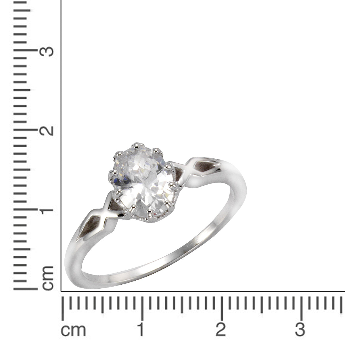 Ring 925 rhodiniert Zirkonia