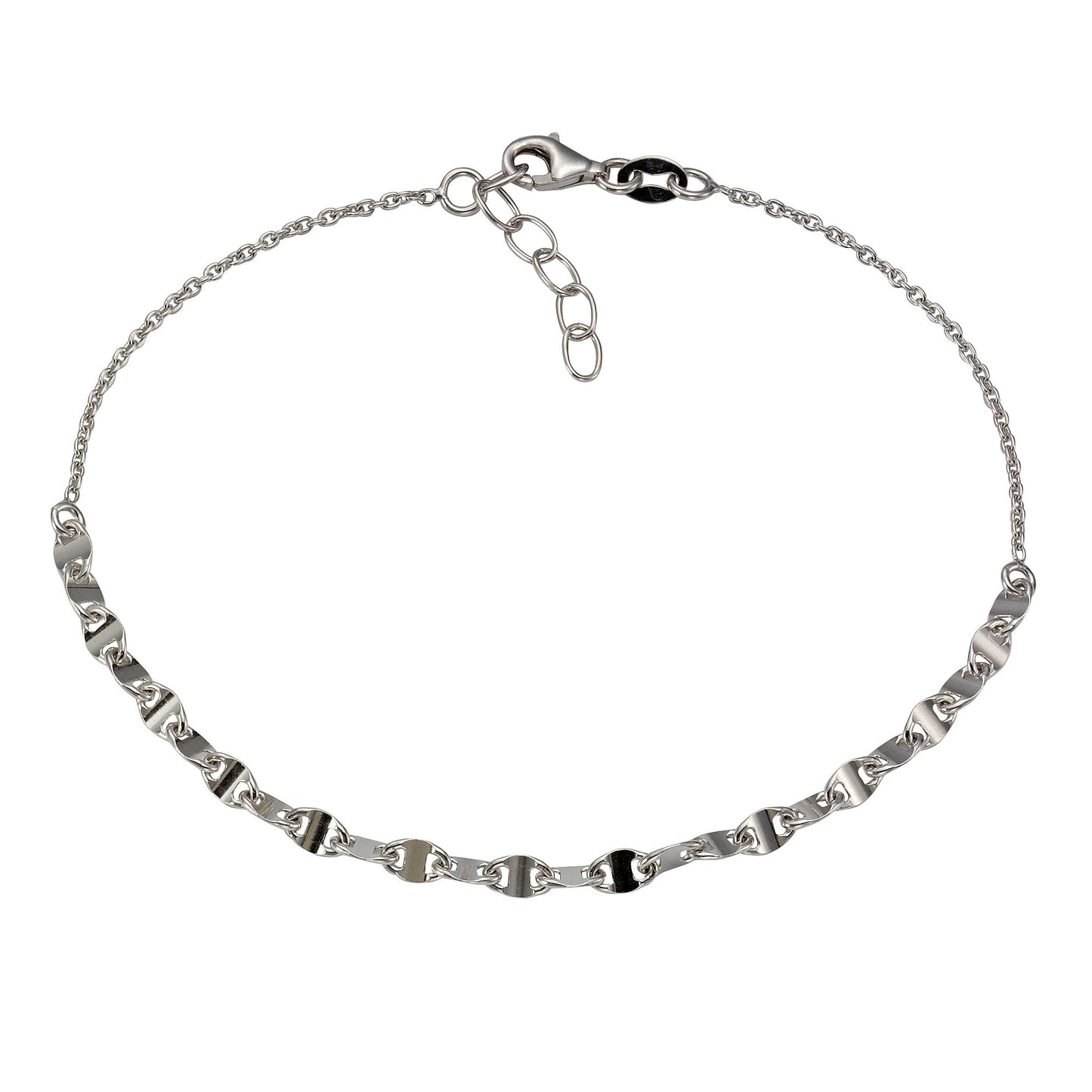 Fusskette 925/- Sterling Silber 25,0cm