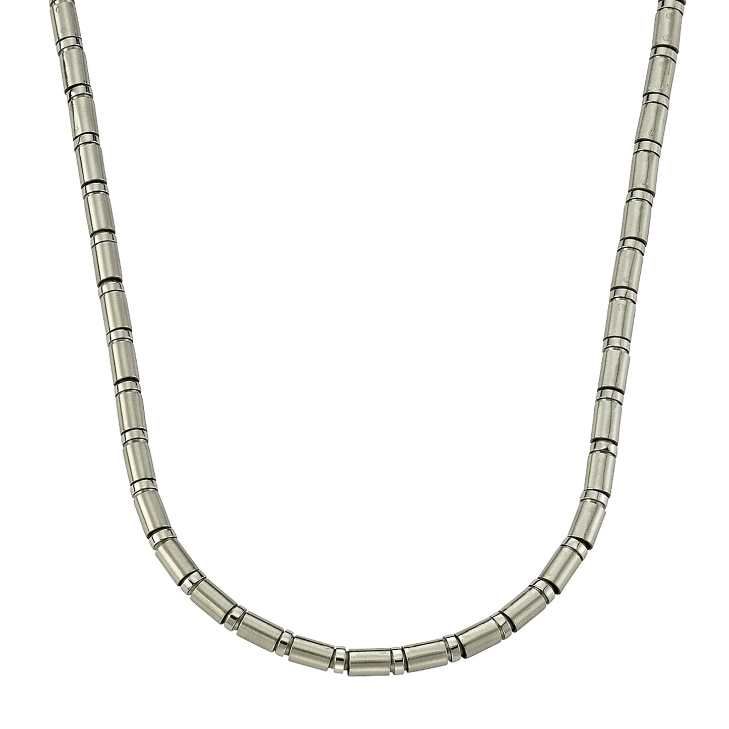 Collier Röhrenkette Edelstahl 50cm
