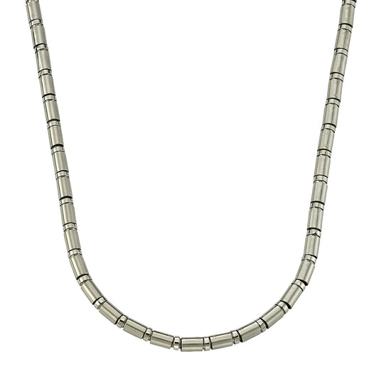 Collier Röhrenkette Edelstahl 50cm