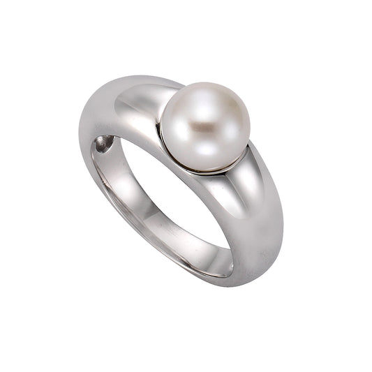 Ring 925/- Sterling Silber Muschelkernperle