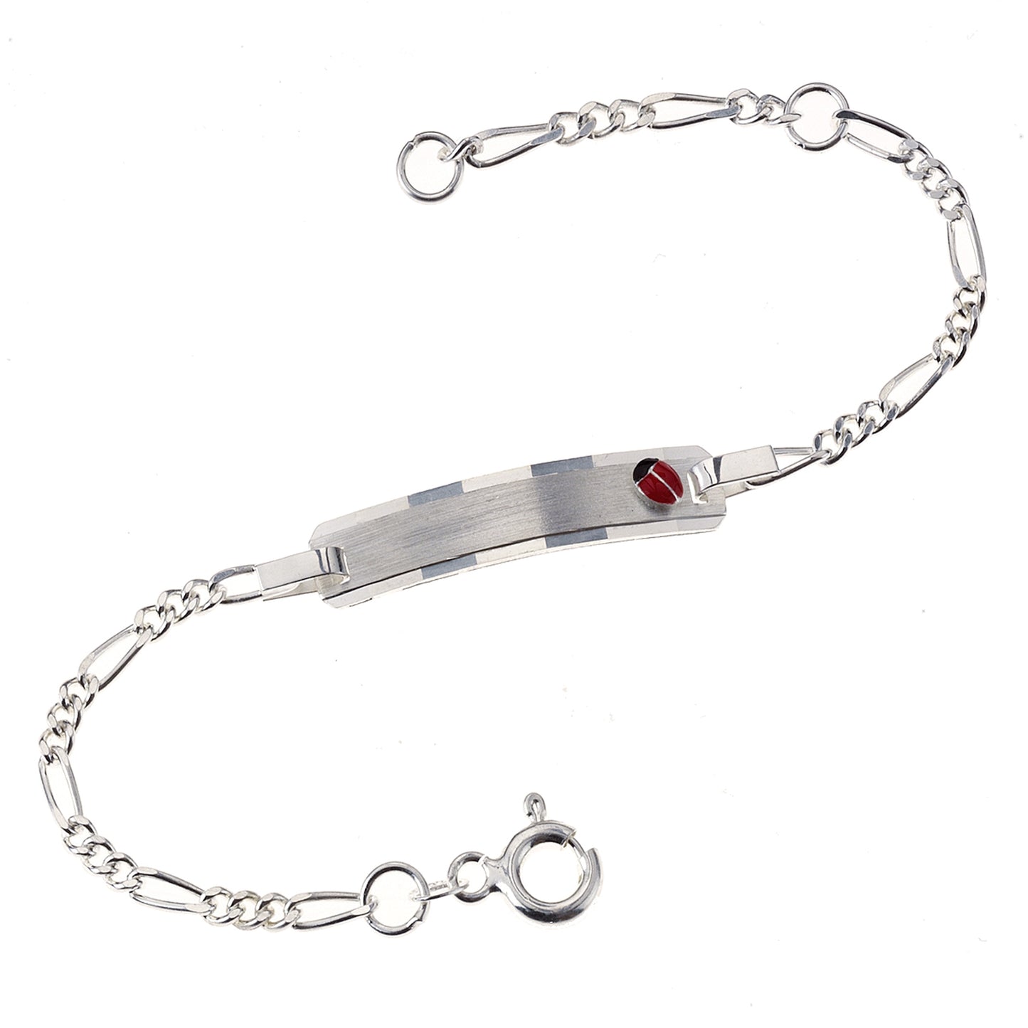 Armband Figarokette 925/- Sterling Silber 14,0cm