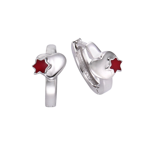 Creolen 925/- Sterling Silber rhodiniert 1,2cm