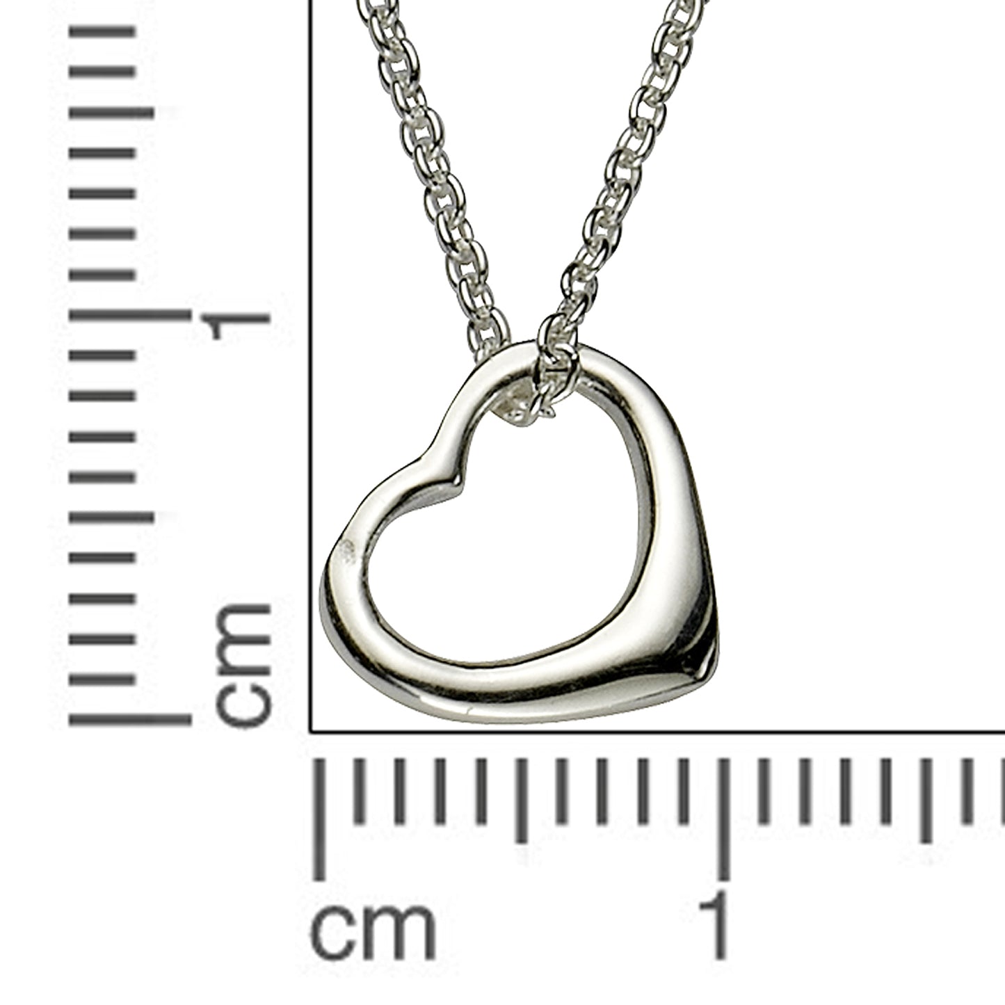 Halskette Ankerkette 925/- Sterling Silber rhodiniert 45,0cm ohne Stein