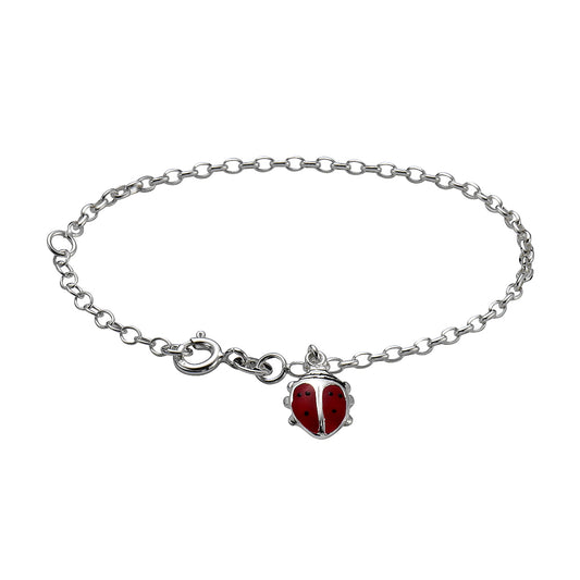 Armband Ankerkette 925/- Sterling Silber rhodiniert 15cm