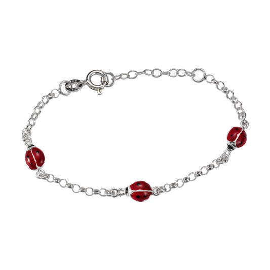 Armband Ankerkette 925/- Sterling Silber rhodiniert 15,0cm