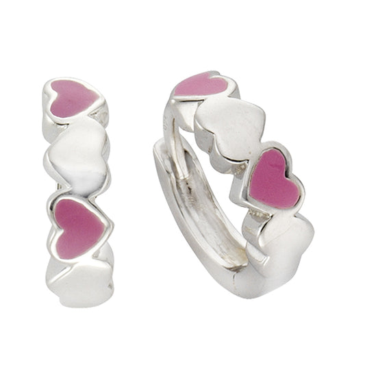 Ohrringe 925/- Sterling Silber rhodiniert 1,0cm